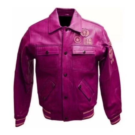 Pelle Pelle Pink 1978 Star Leather Jacket | Men & Women view 2