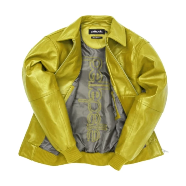 Pelle Pelle Yellow Plush Leather Jacket | Men & Women