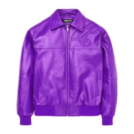 Pelle Pelle Purple Plush Leather Jacket | Men & Women view 3