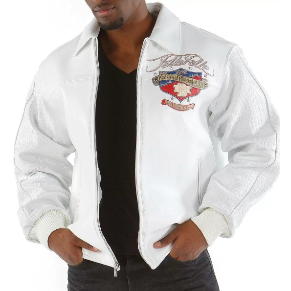 Pelle Pelle White MB Men Leather Jacket | Limited Edition view 1