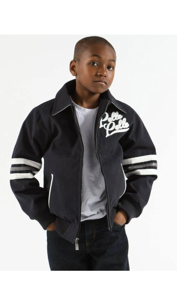 Pelle Pelle Kids 1978 MB Wool Jacket | Black & White