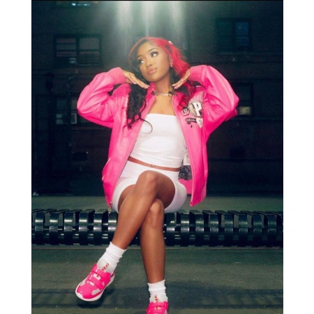 Pelle Pelle Women Pink Crest Leather Jacket | Legends Jacket