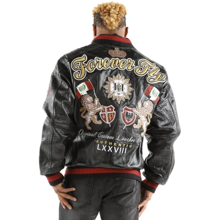 Pelle Pelle Men Forever Fly Varsity Jacket | Leather Jacket view 2
