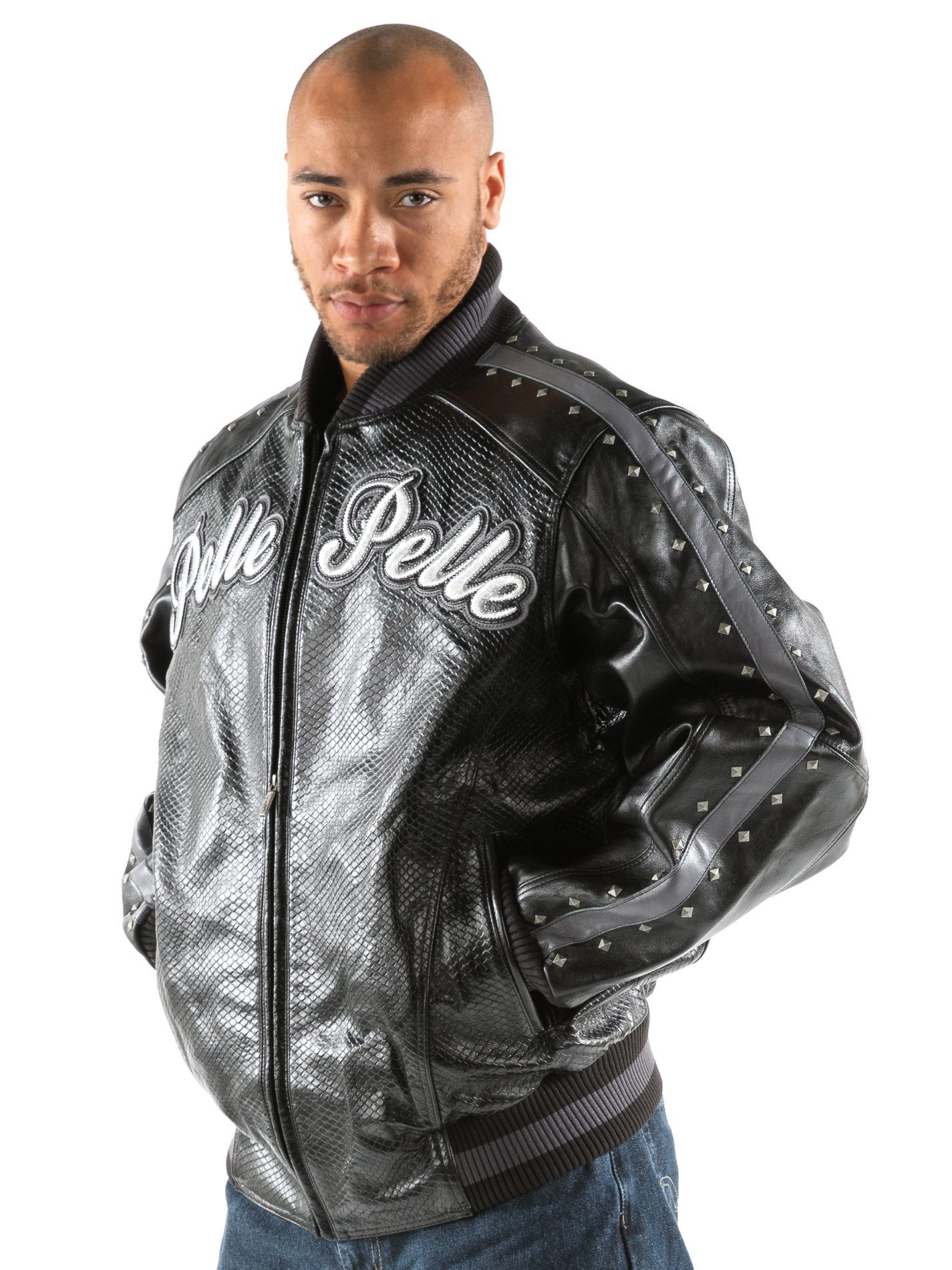 Pelle Pelle Men MB Varsity Leather Jacket | Forevert Fly
