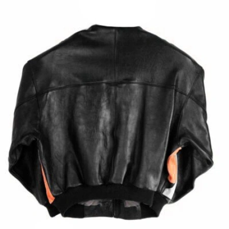 Pelle Pelle Orange Black Leather Jacket | Men & Women view 1