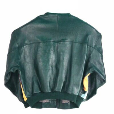 Pelle Pelle Men And Women Leather Jacket | Yellow & Green