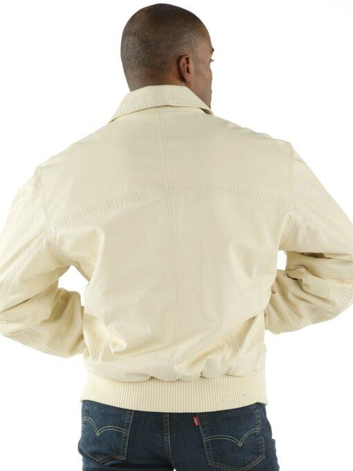 Pelle Pelle Men Cream Soft Leather Jacket