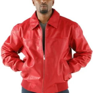 Pelle Pelle Men Red Soft Leather Jacket view 2