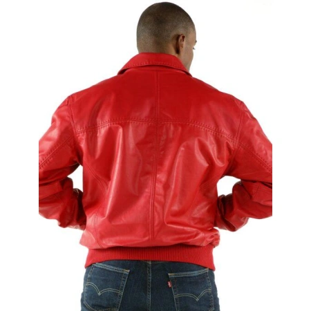 Pelle Pelle Men Red Soft Leather Jacket view 1