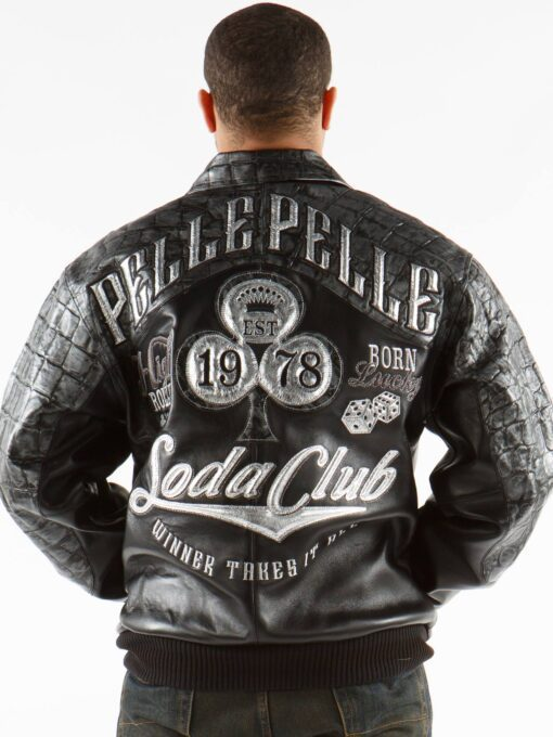 Pelle Pelle Men Black 1978 Soda Club Jacket | Leather Jacket view 2