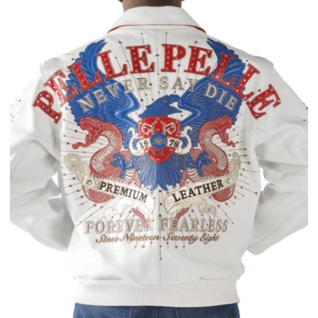 Pelle Pelle White Forever Fearless MB Jacket | Men Jacket view 3