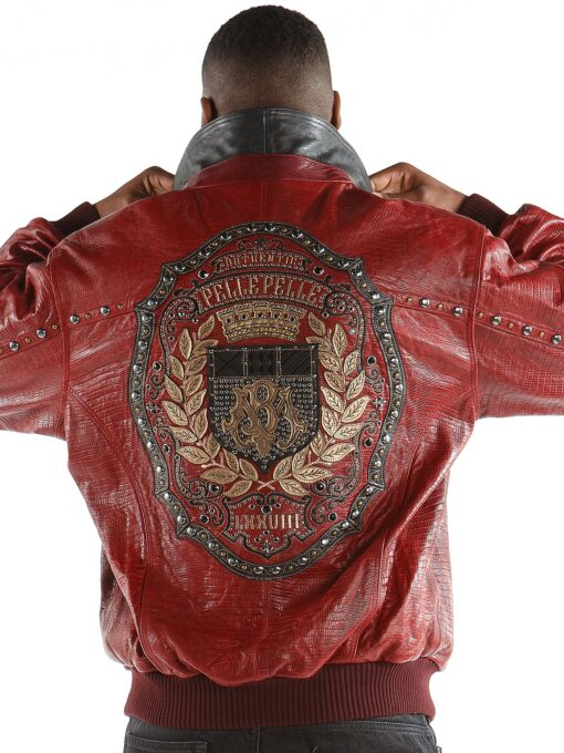 Pelle Pelle Red Emblem MB Leather Jacket | Men Jacket view 2