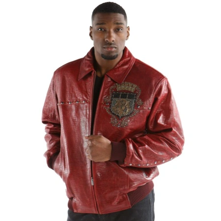 Pelle Pelle Red Emblem MB Leather Jacket | Men Jacket