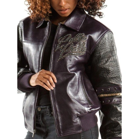 Pelle Pelle Women Purple MB Leather Jacket | The Original