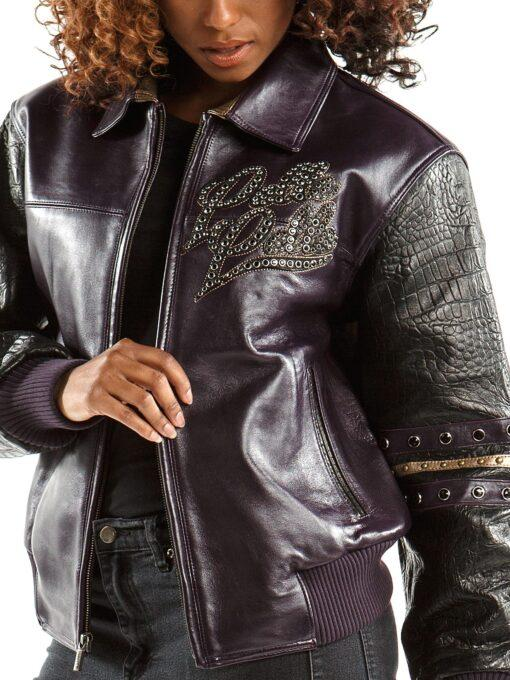 Pelle Pelle Women Purple MB Leather Jacket | The Original