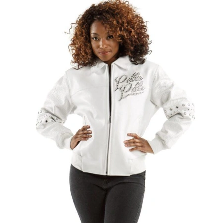 Pelle Pelle Women White MB Leather Jacket | The Original