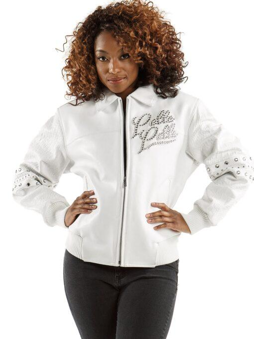 Pelle Pelle Women White MB Leather Jacket | The Original