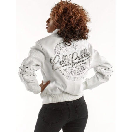 Pelle Pelle Women White MB Leather Jacket | The Original view 4
