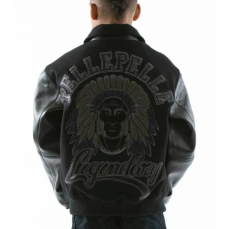 Pelle Pelle Kids Legendary Black Jacket | Leather & Wool view 2
