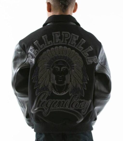 Pelle Pelle Kids Legendary Black Jacket | Leather & Wool view 2