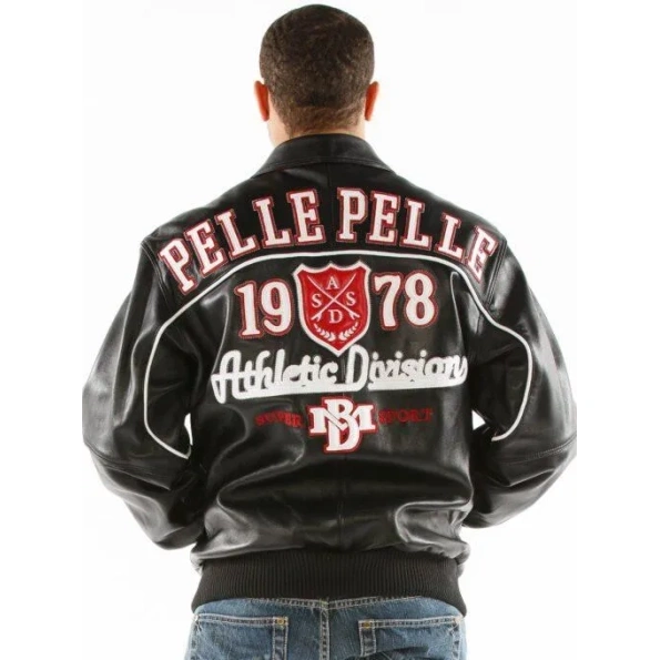 Pelle Pelle Men MB Black Leather Jacket | Athletic Division