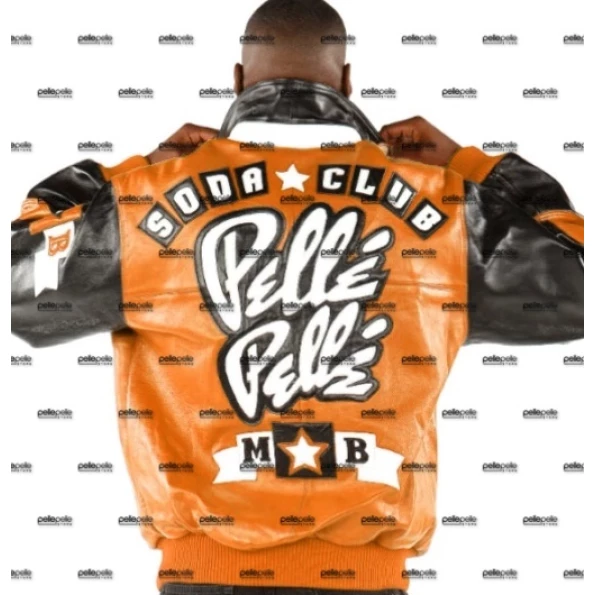 Pelle Pelle Men Orange Soda Club MB Jacket | Leather Jacket view 2