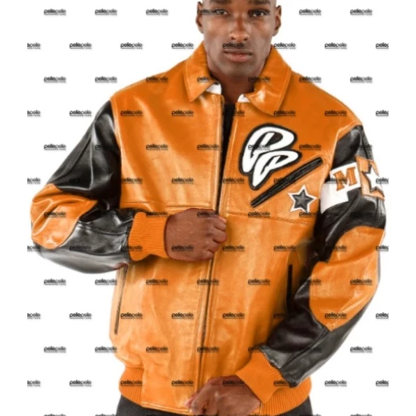 Pelle Pelle Men Orange Soda Club MB Jacket | Leather Jacket