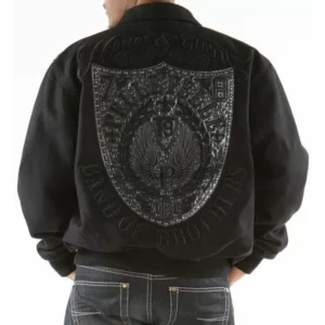 Pelle Pelle Black Band Of Brothers Men Jacket | Wool Jacket view 2