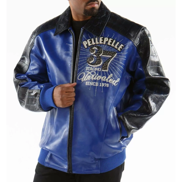 Pelle Pelle Dark Blue Avant Garde Jacket | Leather Jacket