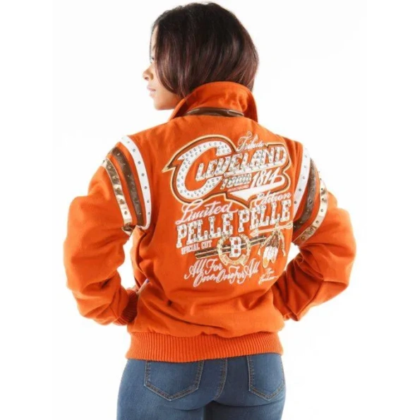 Pelle Pelle Orange Cleveland Wool Jacket | Zipper Jacket