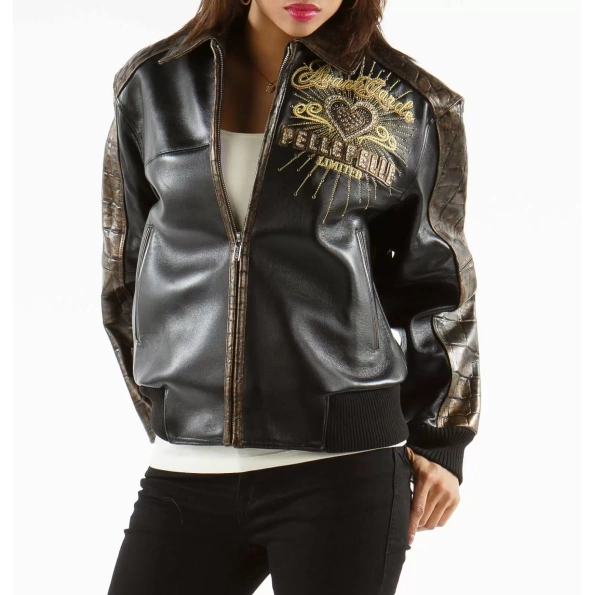 Pelle Pelle Avant Garde Women Black Jacket | Leather Jacket