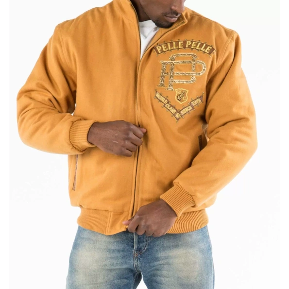 Pelle Pelle Yellow Elite Series Wool Jacket | Men Jacket view 2
