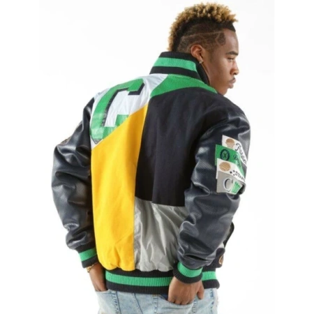Pelle Pelle Cool Cat Men MB Leather Jacket | Varsity Jacket view 2