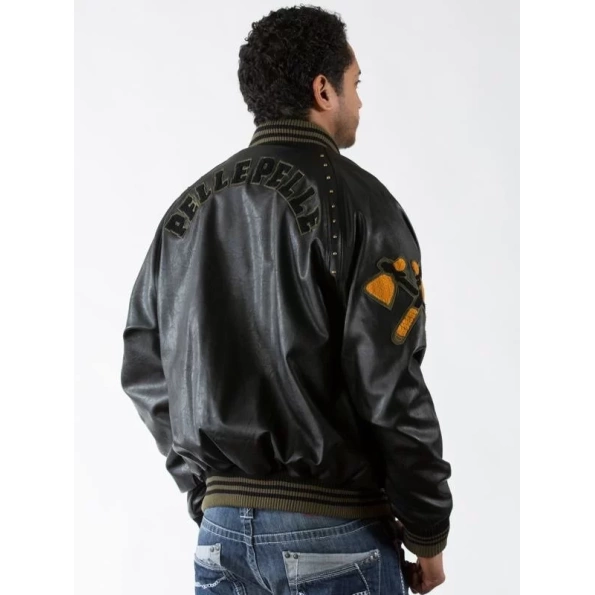 Pelle Pelle Renegades Black Bomber Jacket | Leather Jacket view 1
