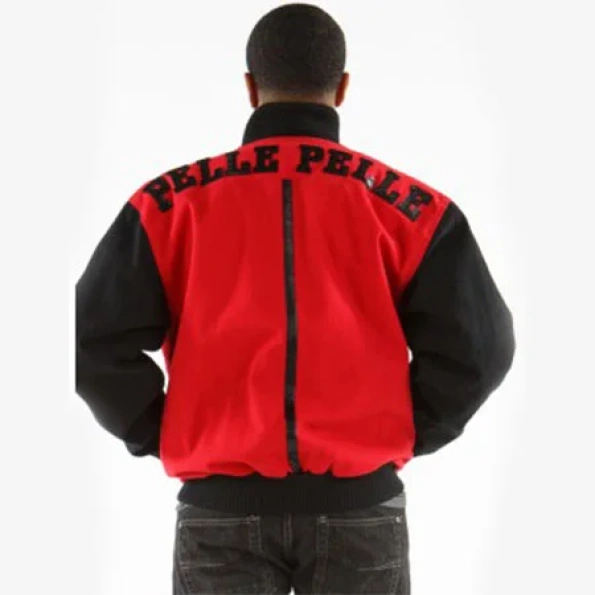 Pelle Pelle Red And Black Wool Jacket | Men Jacket