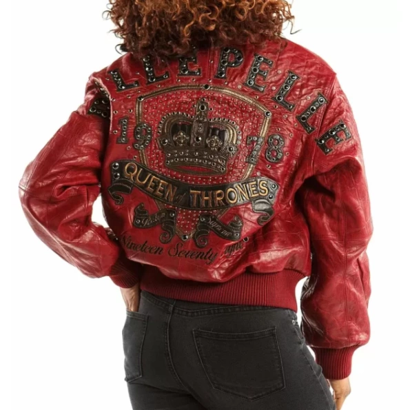 Pelle Pelle Queen Of Thrones Women Jacket | Red Jacket view 2