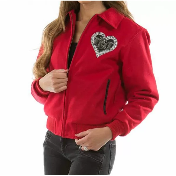 Pelle Pelle Red Heartbreaker Wool Jacket | Women Jacket view 2