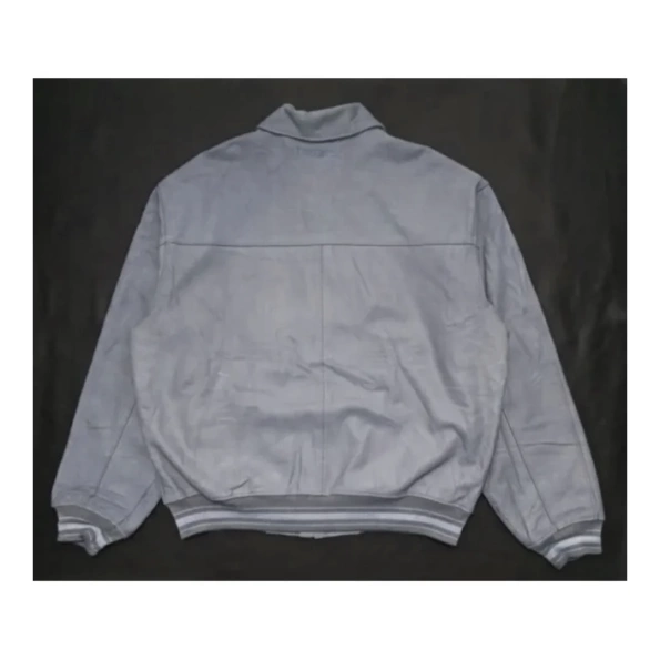 Pelle Pelle Grey MB Hiphop Leather Jacket | Men & Women view 1
