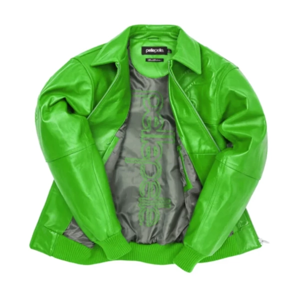 Pelle Pelle Green Puff Plush Leather Jacket | Men & Women