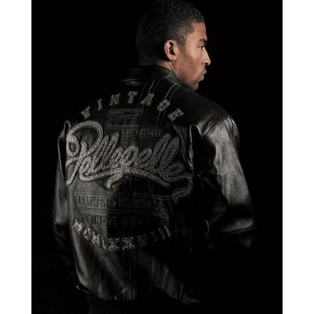 Pelle Pelle Men Black Vintage Leather Jacket view 2
