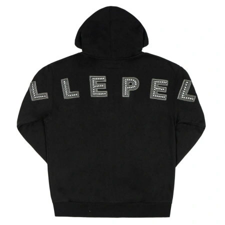Pelle Pelle Black Wool Stone Hoodie | Men & Women view 2