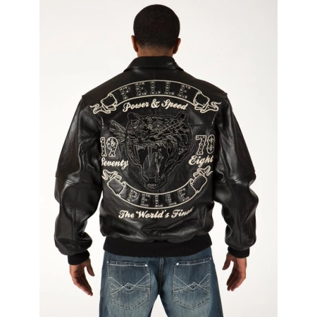 Pelle Pelle Black World Finest Tiger Jacket | Leather Jacket view 2
