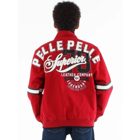 Pelle Pelle Red Kids Superior Wool Jacket | MB Jacket view 2