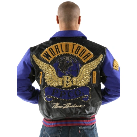 Pelle Pelle Men World Tour Purple MB Jacket | Leather & Wool view 3