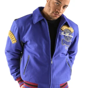 Pelle Pelle Men World Tour Purple MB Jacket | Leather & Wool