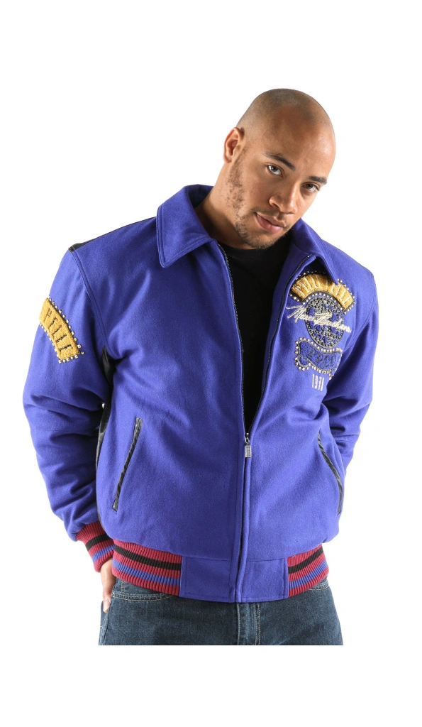 Pelle Pelle Men World Tour Purple MB Jacket | Leather & Wool