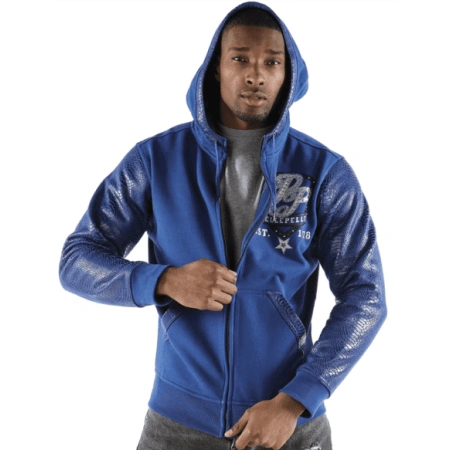 Pelle Pelle King Of Thrones Blue Hood Jacket | Men Jacket view 2