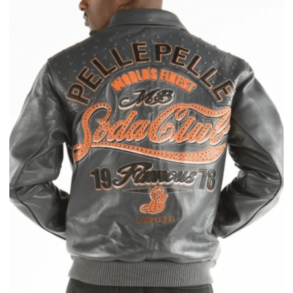 Pelle Pelle Men Soda Club MB Grey Jacket | Leather Jacket
