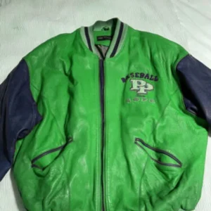 Pelle Pelle Baseball Champion Green Jacket