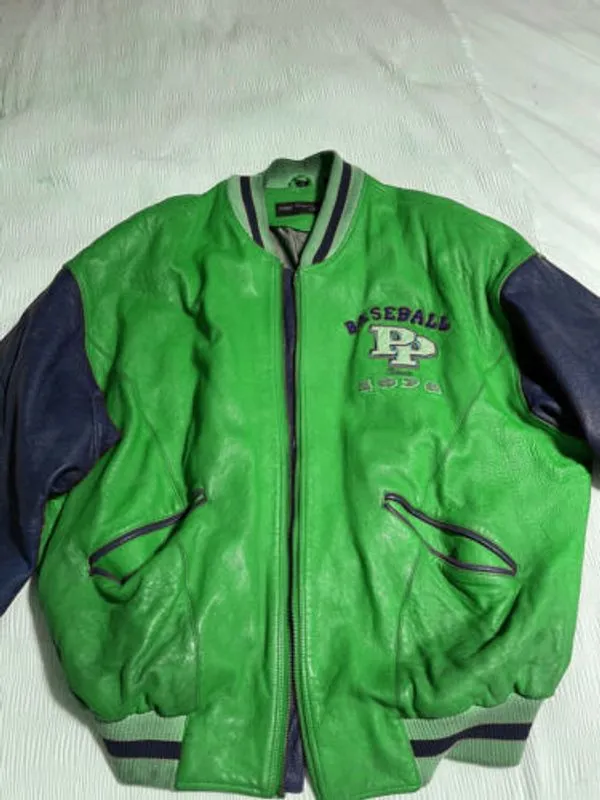 Pelle Pelle Baseball Champion Green Jacket view 1